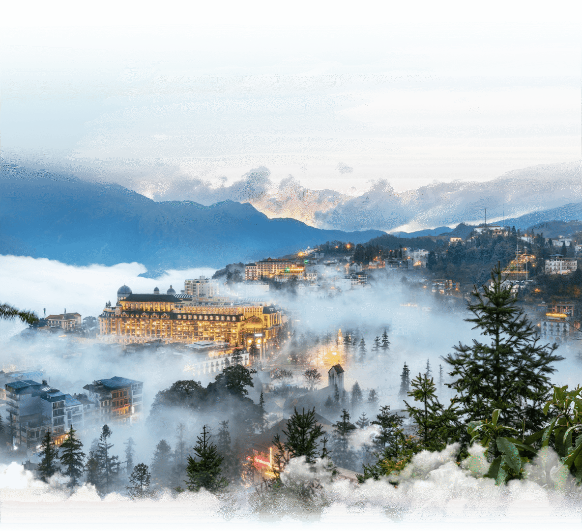 French-inspired boutique Belle Maison Sapa Resort & Spa with mountain view