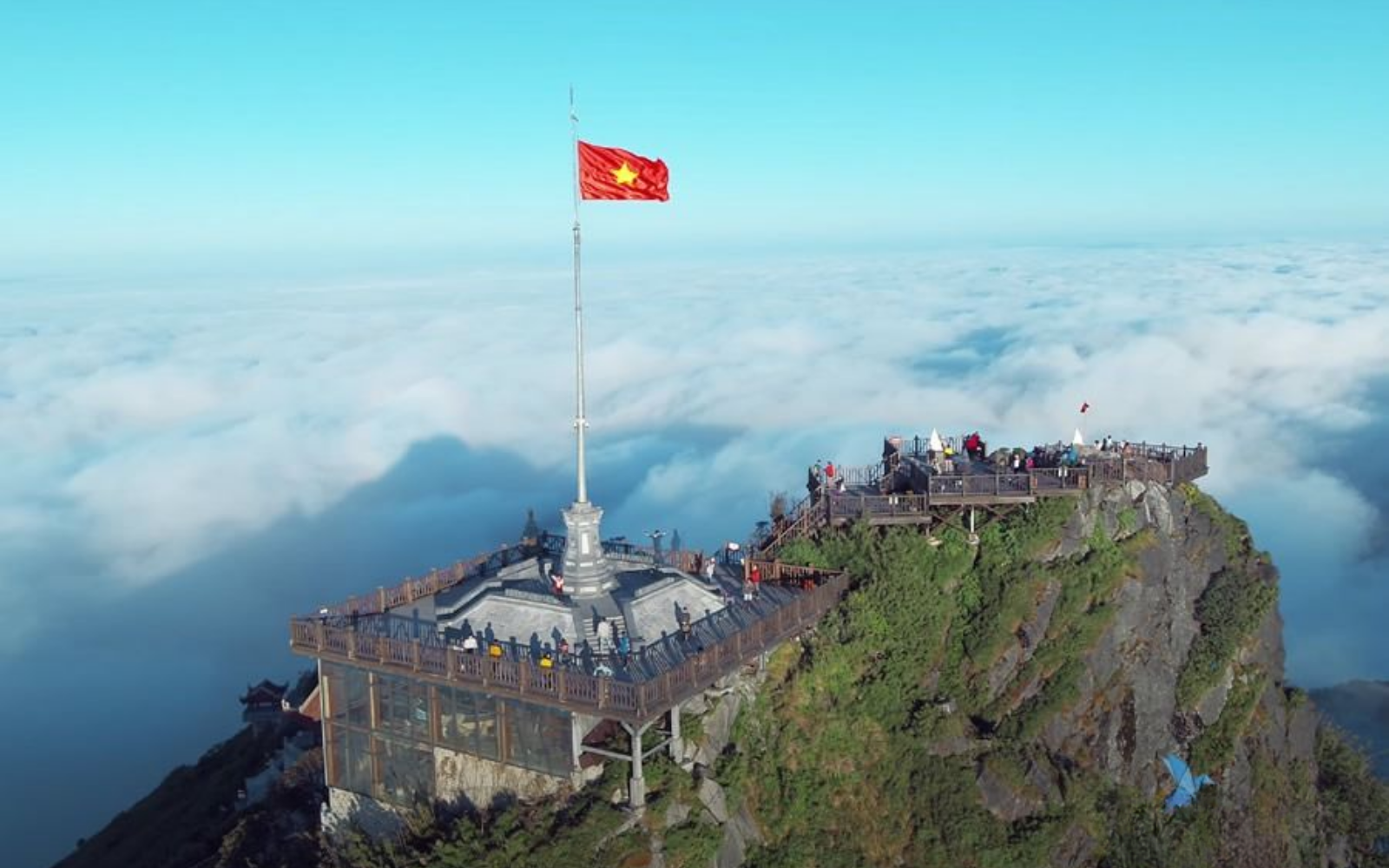 Fansipan – The Roof Of Indochina Rising Above Endless Seas Of Clouds.